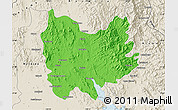 Political Map of Quiriego, shaded relief outside
