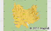 Savanna Style Map of Quiriego, single color outside