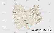 Shaded Relief Map of Quiriego, cropped outside