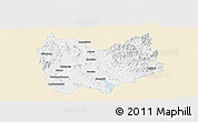 Classic Style Panoramic Map of Quiriego, single color outside