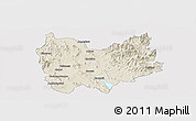 Shaded Relief Panoramic Map of Quiriego, cropped outside