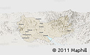 Shaded Relief Panoramic Map of Quiriego, lighten