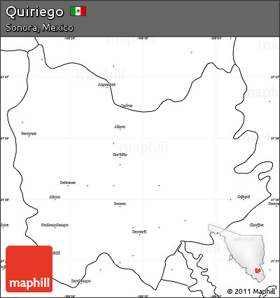 Blank Simple Map of Quiriego