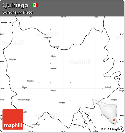 Blank Simple Map of Quiriego