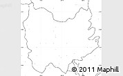 Blank Simple Map of Quiriego, no labels