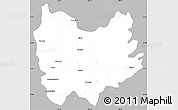 Gray Simple Map of Quiriego, single color outside