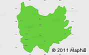 Political Simple Map of Quiriego, single color outside