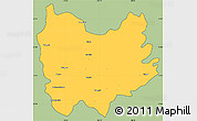 Savanna Style Simple Map of Quiriego, cropped outside