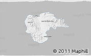 Gray 3D Map of Rayon, single color outside
