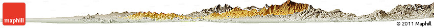 Physical Horizon Map of Rayon, semi-desaturated