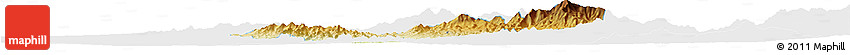Physical Horizon Map of Rayon, single color outside