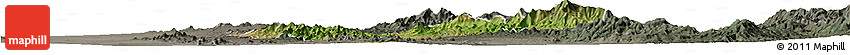 Satellite Horizon Map of Rayon, darken, semi-desaturated