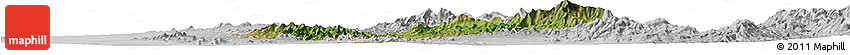 Satellite Horizon Map of Rayon, lighten, desaturated