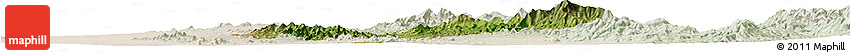 Satellite Horizon Map of Rayon, lighten