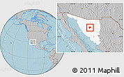 Gray Location Map of Rayon, highlighted parent region, hill shading