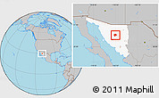 Gray Location Map of Rayon, highlighted parent region