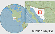 Savanna Style Location Map of Rayon, highlighted parent region, hill shading