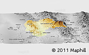 Physical Panoramic Map of Rayon, desaturated