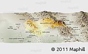Physical Panoramic Map of Rayon, semi-desaturated
