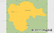 Savanna Style Simple Map of Rayon, single color outside