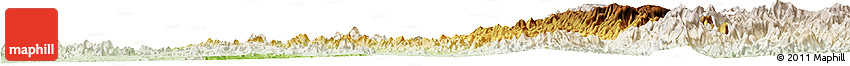 Physical Horizon Map of Rosario, lighten