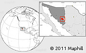 Blank Location Map of Rosario, highlighted country, highlighted parent region