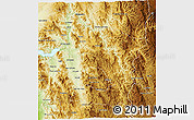 Physical 3D Map of Sahuaripa