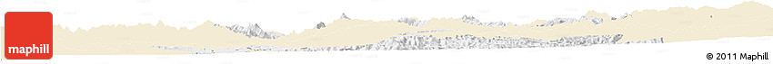 Classic Style Horizon Map of Sahuaripa, single color outside