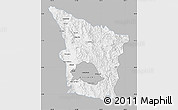 Gray Map of Sahuaripa, single color outside