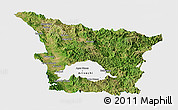 Satellite Panoramic Map of Sahuaripa, single color outside