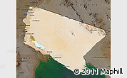 Satellite Map of San Luis Rio Colorado, darken