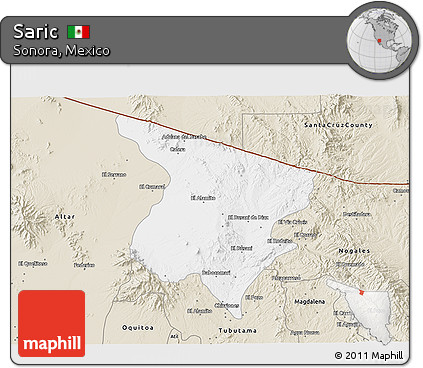 Classic Style 3D Map of Saric
