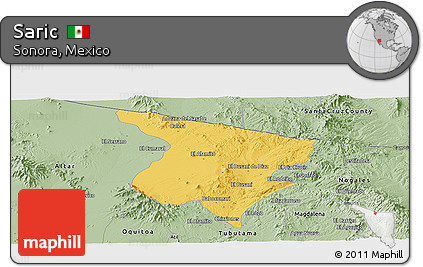 Savanna Style Panoramic Map of Saric