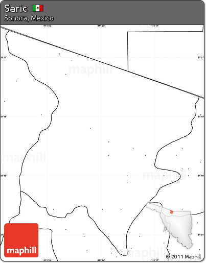 Blank Simple Map of Saric, no labels