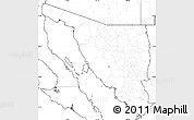 Blank Simple Map of Sonora, no labels