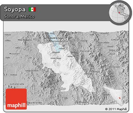 Gray 3D Map of Soyopa