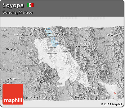 Gray 3D Map of Soyopa