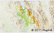Physical 3D Map of Soyopa, lighten