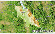 Physical 3D Map of Soyopa, satellite outside