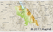 Physical 3D Map of Soyopa, shaded relief outside