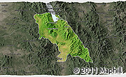 Satellite 3D Map of Soyopa, darken, semi-desaturated