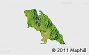 Satellite 3D Map of Soyopa, single color outside