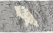 Shaded Relief 3D Map of Soyopa, darken, semi-desaturated