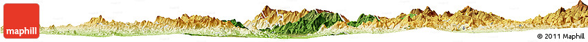 Satellite Horizon Map of Soyopa, physical outside