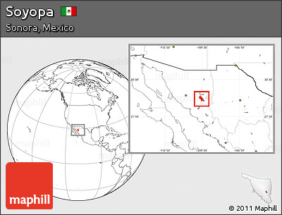 Blank Location Map of Soyopa