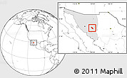 Blank Location Map of Soyopa, highlighted parent region