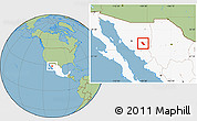 Savanna Style Location Map of Soyopa, highlighted country