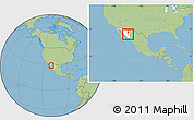 Savanna Style Location Map of Soyopa, highlighted parent region, within the entire country