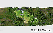 Satellite Panoramic Map of Soyopa, darken