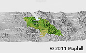 Satellite Panoramic Map of Soyopa, lighten, desaturated